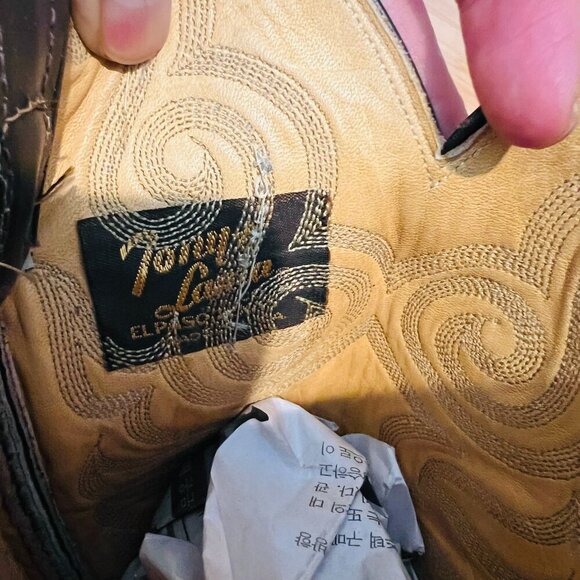 8 D RARE VIPER SNAKE POINTED TOE GOLD LABEL TL VTG CUSTOM COWBOY WESTERN BOOTS - Picture 4 of 16